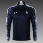 França Sweat de Treino Conjunto 2018 Azul